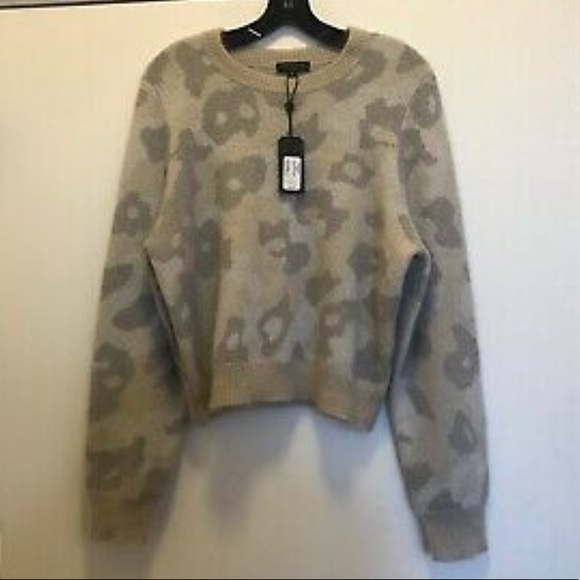 Rag & Bone Leopard-Print Mohair-Blend Sweater NWT! - Picture 4 of 7
